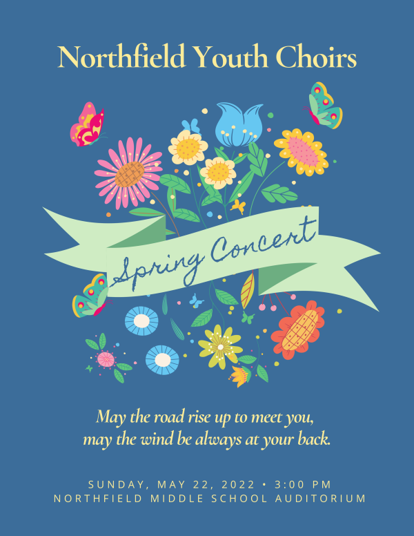 NYC Spring Concert Sunday, May 22, 2022, 3pm, Northfield Middle School